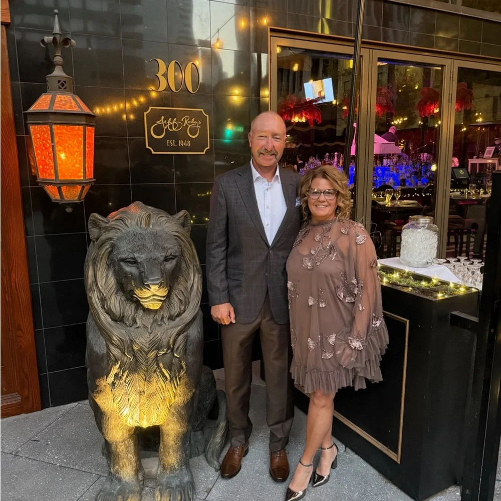 Mac Duggal Brown Embellished Wedding Dress Attire, Rehearsal dinner, MOB/MOG - Picture 7 of 7